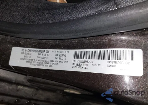 2015 Chrysler 200 C from USA, damaged, VIN 1C3CCCCG5FN524310